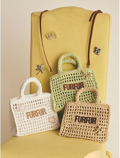 Amazon | [ファーファー] ラフィアロゴトートバッグ RWGB252504IVRF